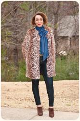 A Faux-Fur Leopard Print Coat!