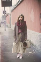 Finire il 2016 in rosa | Pied de Poule coat and pink shades