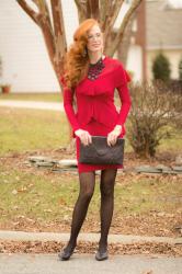 Turning Heads Linkup-Wearing My Little Red Dress ( LRD) for the Holidays