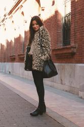 leopard fur coat 