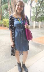 Dresses, Ankle Boots and Balenciaga Magenta Day Bag