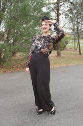 Guess what I made 3 months ago? - Simplicity 1155 and Decades of Style Empire Waist Trousers