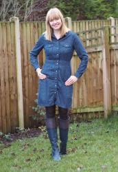 Dreaming of Spring and A Denim Shirt Dress with Boots