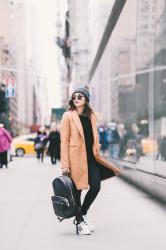 Unexpected Travels /// Sporty Camel Coat