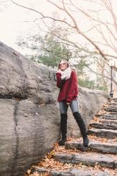 Magical Fall in Central Park /// COZY & BUNDLED