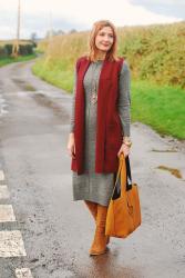 Styling a Plain Grey Sweater Dress #iwillwearwhatilike