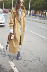 Oversize trench