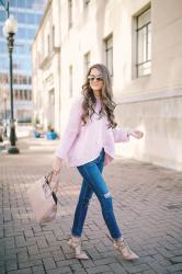 Pink Sweater + Valentino Dupes
