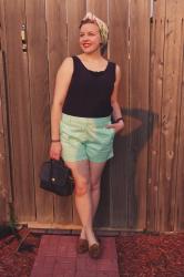 polka dot shorts