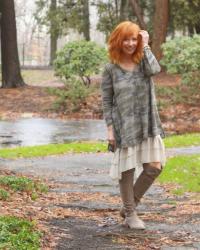Camo Tunic & Ruffle Skirt Extender: The Only Direction Is Forward