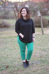 Colorblocking With Green and Black