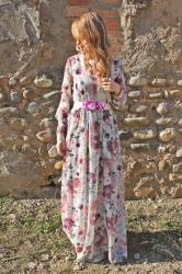 Vintage Long Flower Dress