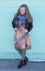 Carly Dress, Chunky Scarf