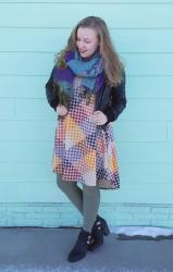 Carly Dress, Chunky Scarf 