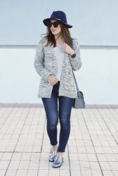 Cardigan en tonos grises de Sammydress