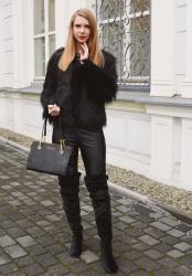 Total black look