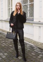 Total black look