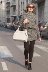 Twill Knit sweater – Un look cozy chic (Fashion Blogger Outfit)