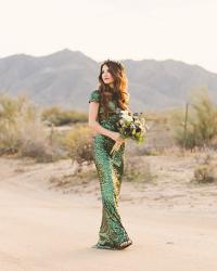 Green Sequin Styled Shoot