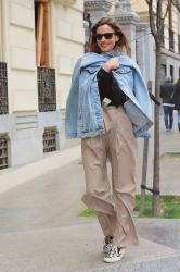 chinos & denim jacket
