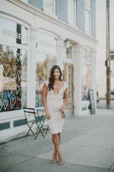 Blush Pink Midi Dress