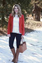 Valentine's Day Red Blazer & Confident Twosday Linkup 