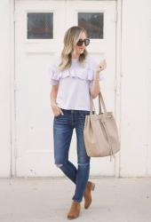 ruffled tee