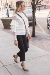 Ruffle Sleeve Top