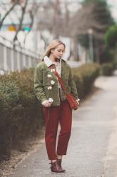 Spring. Pleated blouse