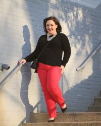 What I Wore: Pink Pants