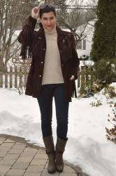 {outfit} Vintage Suede Jacket