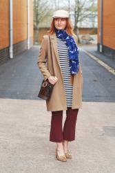 How to Style a Preppy Stripe Dress in Winter #iwillwearwhatilike
