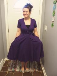 Purple eShakti Wrap Dress