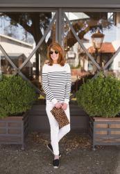 STRIPED SWEATER AND ESPADRILLES
