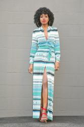 DVF Silk Printed Shirtdress