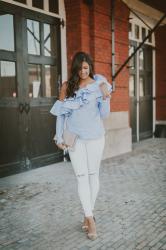 Stripe Ruffle Top