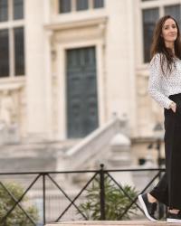 Look noir et blanc en coton biologique