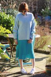 Vintage Pleated Midi Skirt, Superstars & Statement Sleeves, over 40!