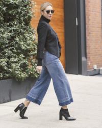 How To Style Cropped Wide-Leg Denim