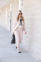 Pastel Pink Power Suit 