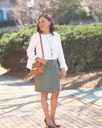 Ann Taylor Tie Sleeve Top + Louboutin Giveaway