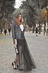 #MFW: gonna lunga di tulle per il mio terzo look