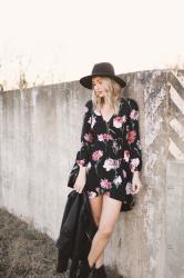 Black Floral Dress