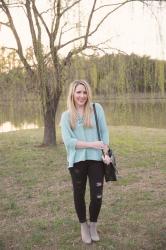 Repeat Offender: Spring Mint Sweater & Black Denim