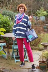 Bright Spring Look | Hot Pink Crops & Nautical Stripes!