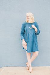 4 ways to wear a denim dress