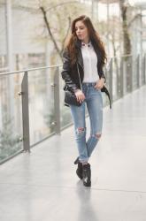 Targi Mody Poznań - look #2 (kabaretki i haftowane kwiaty)