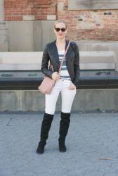 White Jeans + OTK Boots