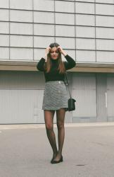Winter skirt outfit