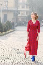 Ruby red maxi dress – Un abito rosso rubino (Fashion Blogger Outfit)